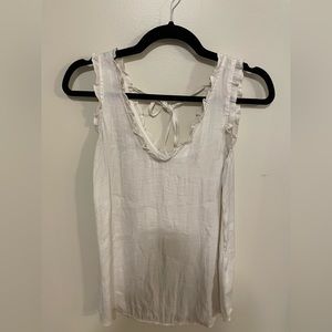 Silky chiffon ruffle blouse